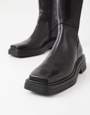 Eyra Tall Boots Black Leather/synthetic Stretch | Womens Vagabond Shoemakers Boots