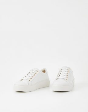 Zoe Platform Sneakers White Leather | Womens Vagabond Shoemakers Sneakers